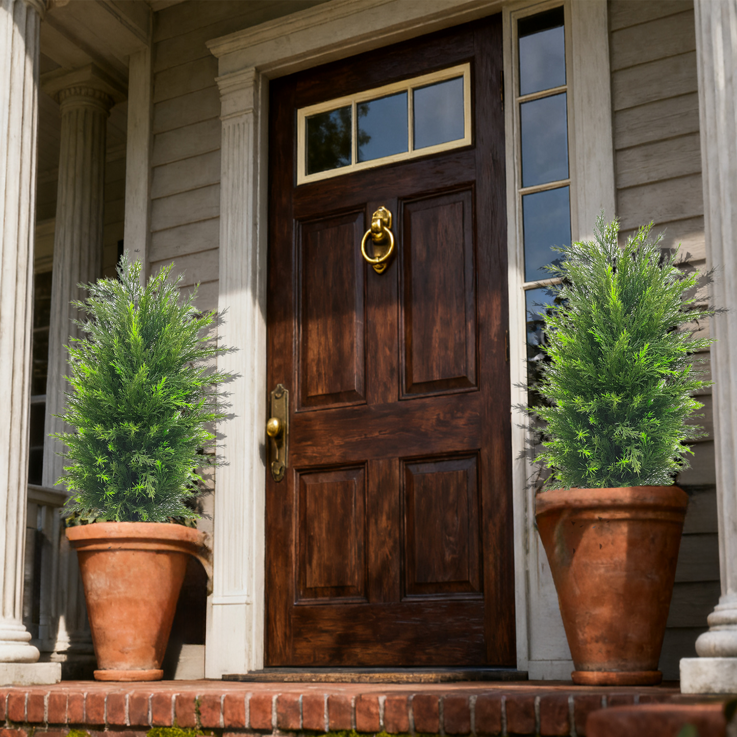 3FT Artificial Cedar Tree,Fake Topiary Trees For Outdoors and Indoors,Living Room,Front Door Decor 2PCS