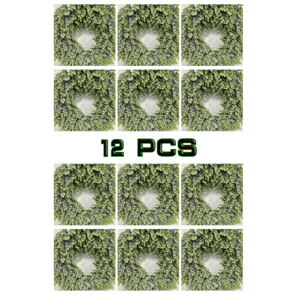 12 Packs 20″ Artificial Countryside Eucalyptus Grass Wall – artificial grass