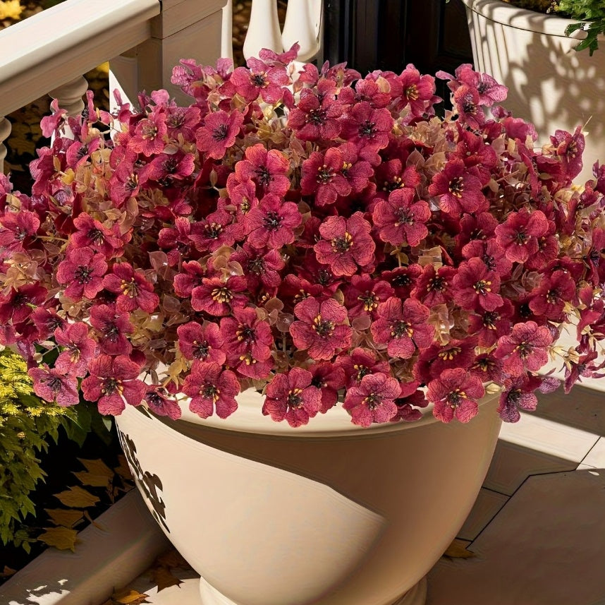 Artificial Flowers And Plants, Autumn Red, Orange, Yellow, Mixed Colors.