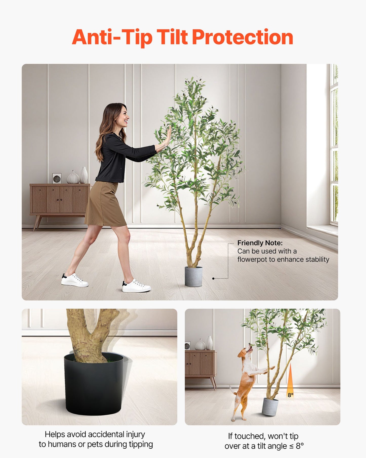 7FT Artificial Olive Tree Tall Fake Plant With Black Pot For Home Office Use