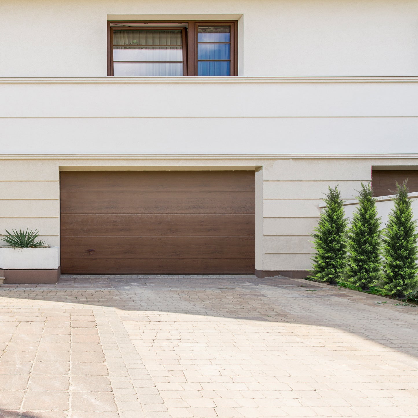 4FT Artificial Cedar Tree for Outdoor Front Door, Outside Home Decor Outdoor Courtyard Farmhouse Decoration Set of 2