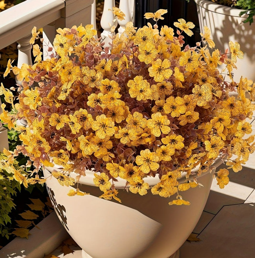 Artificial Flowers And Plants, Autumn Red, Orange, Yellow, Mixed Colors.