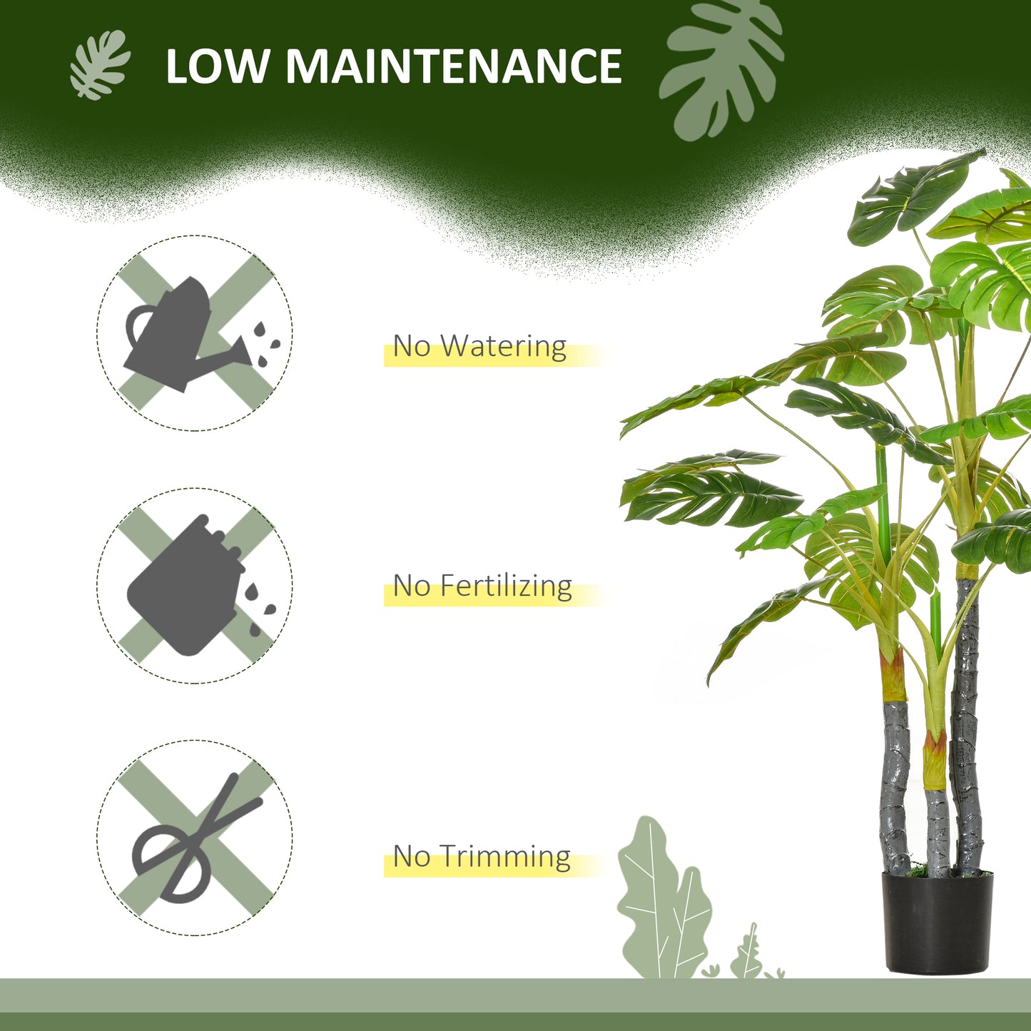 Artificial Monstera Tree