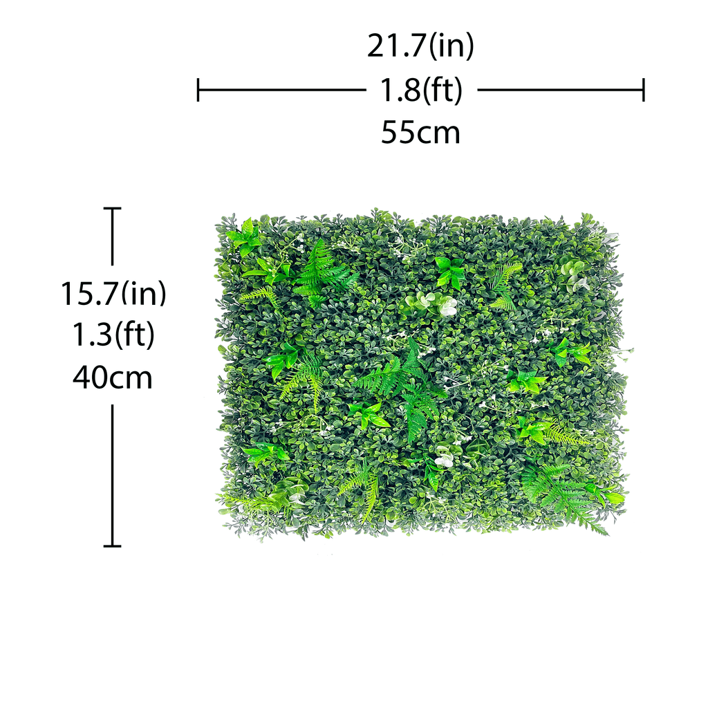 12 Packs 24″ Artificial Boxwood Green Walls – artificial box hedge – boxwood hedge wall