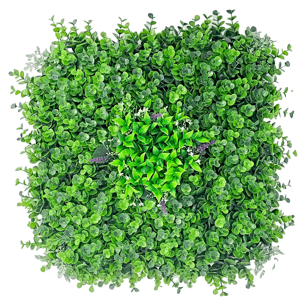 6 Packs 24″ Artificial Eucalyptus Hedge Wall – realistic fake grass